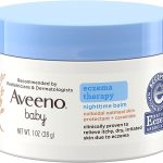 Aveeno Baby Eczema Therapy Nighttime Balm with Colloidal Oatmeal， Travel Size， 1 oz